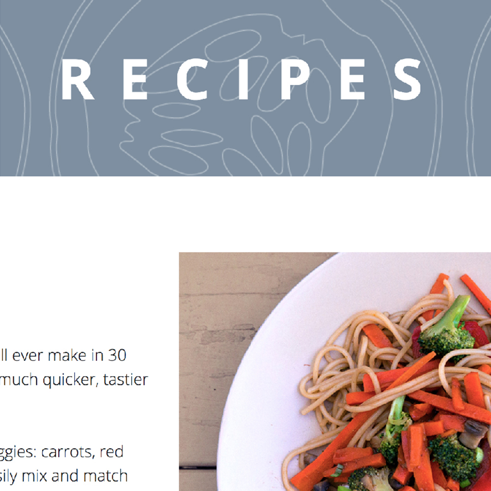 recipe website screenshot